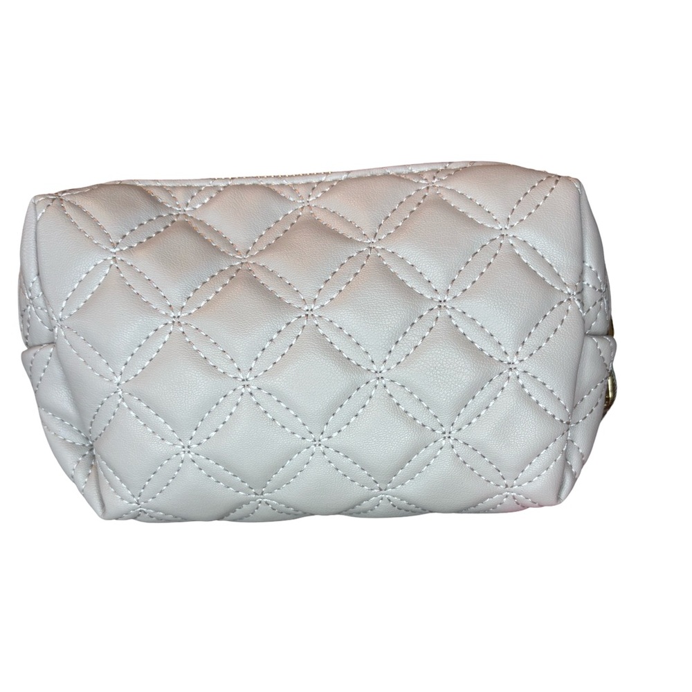 Vince Camuto Quilted Gray Cosmetic Bag - Picture 2 of 6